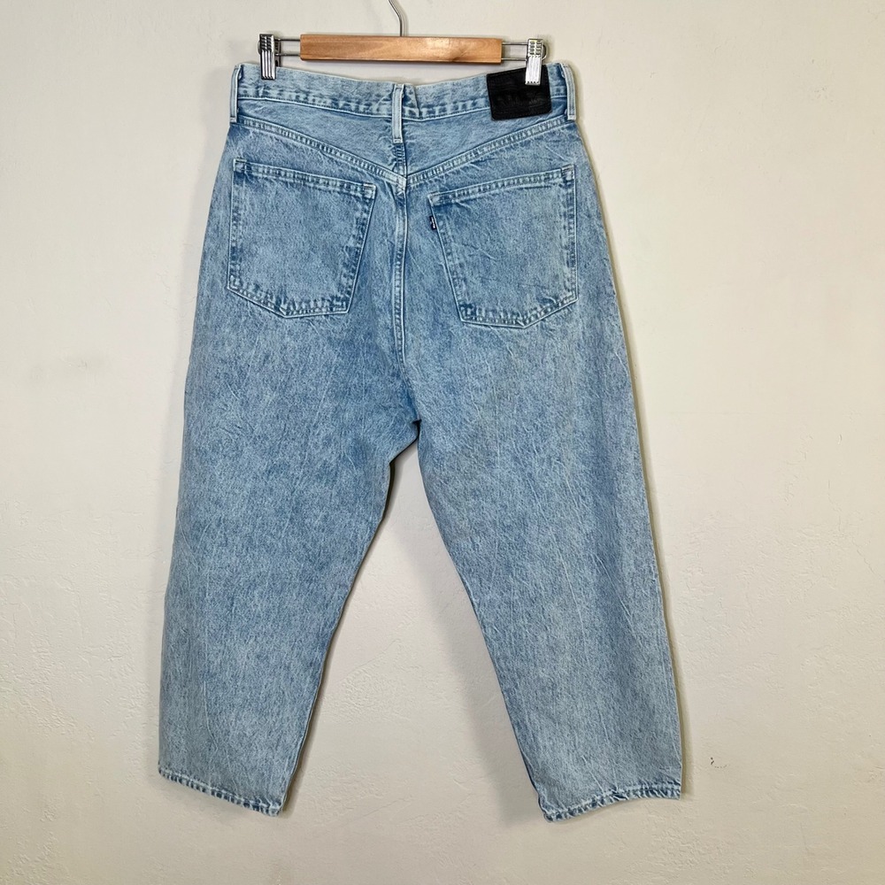 Levi's Made &‎ Crafted Barrel Jeans Women Size 29 Blue Acid Wash High Rise Denim - Picture 4 of 11